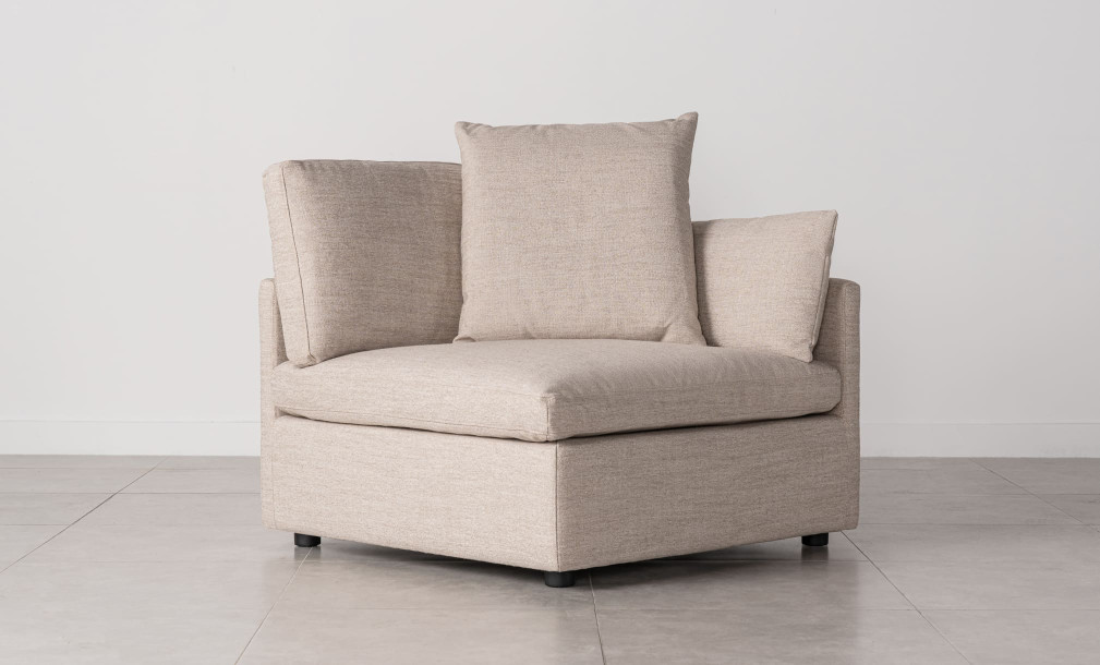 Flow Corner Sofa  Section with Pillow (A2766 fabric)