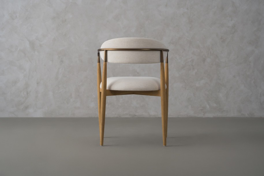 Bradley Dining Chair Light with Armrests (Nomad Snow)