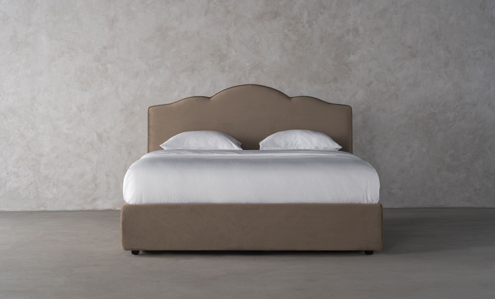 Sanderlight Bed 180x200 cm (Roy005 velvet mink)