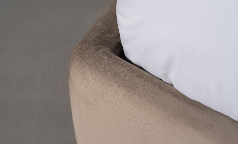 Sanderlight Bed 180x200 cm (Roy005 velvet mink)