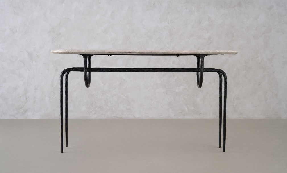 Azrou Console Table (Modern Grey)