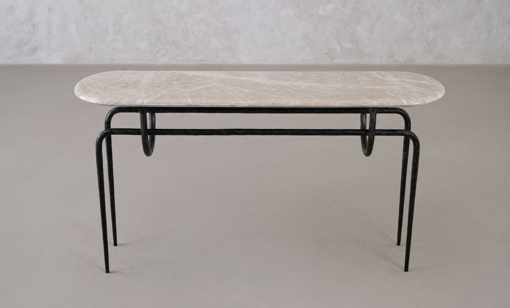 Azrou Console Table (Modern Grey)