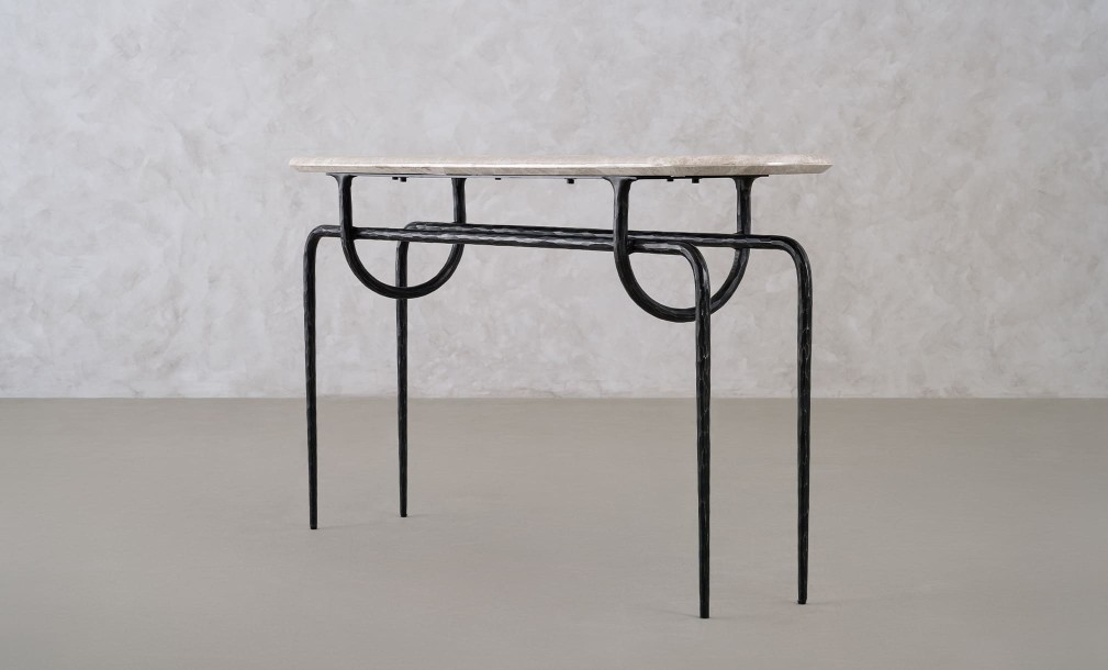 Azrou Console Table (Modern Grey)