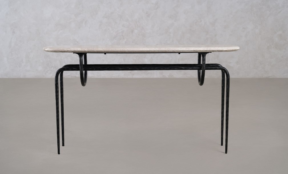 Azrou Console Table (Modern Grey)