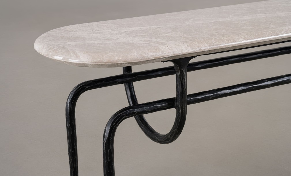 Azrou Console Table (Modern Grey)