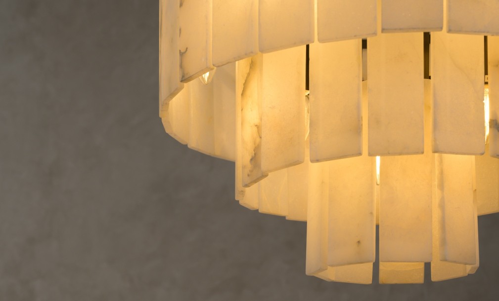Stone Glow Chandelier Small