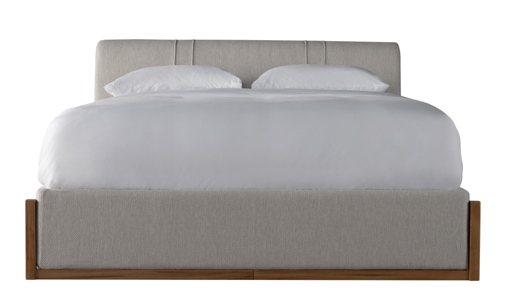 Lagom Wood Bed 180x200 cm (Fabric: Corso col.06)
