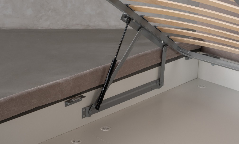 Lagom Wood Bed 180x200 cm (Fabric: VELVET LUX 46)