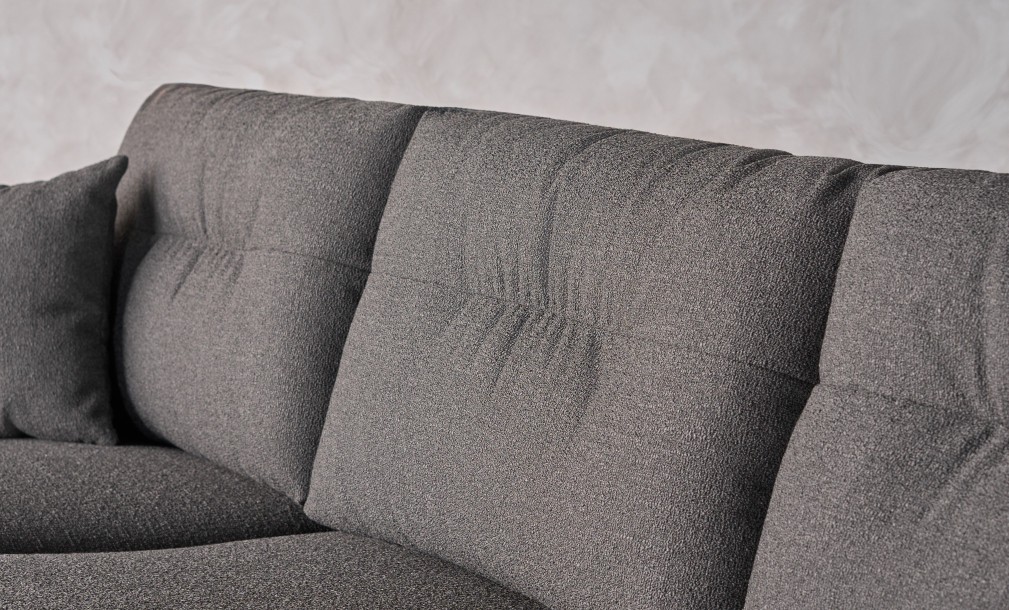Como 3-Seater Sofa (Fabric: OSCAR PLAIN col.10 Dk.Grey)