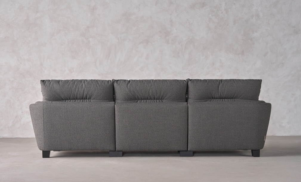 Como 3-Seater Sofa (Fabric: OSCAR PLAIN col.10 Dk.Grey)