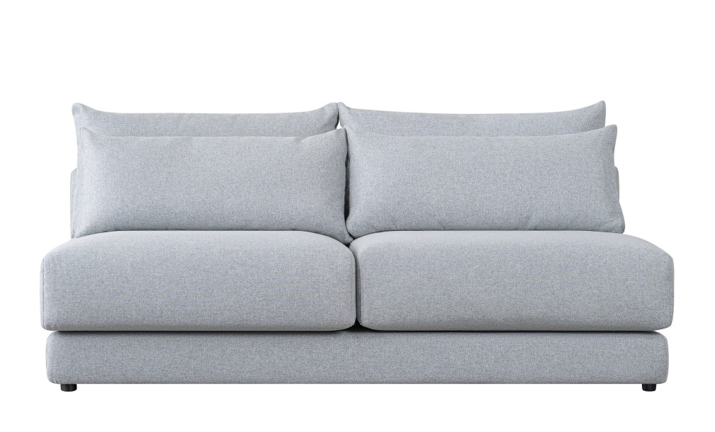 Narvik Mix 2-Seater Armless Section Sofa (Fabric D5712)