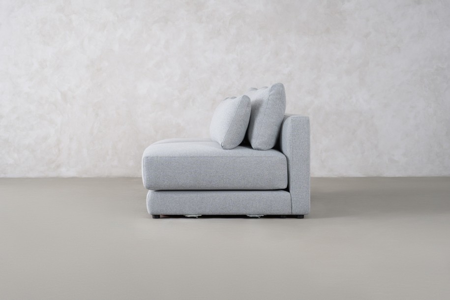 Narvik Mix 2-Seater Armless Section Sofa (Fabric D5712)