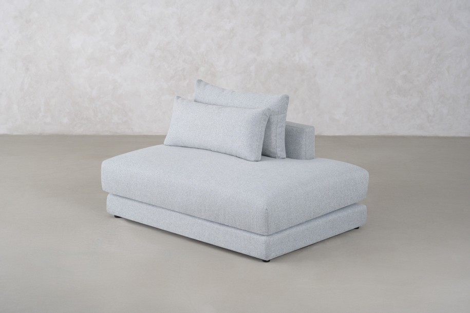 Narvik Mix Ottoman Section Sofa Left Arm (Fabric D5712)