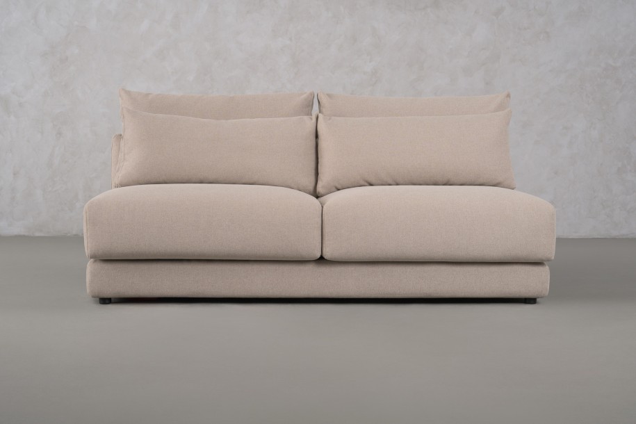 Narvik Mix 2-Seater Armless Section Sofa (Fabric D5354)