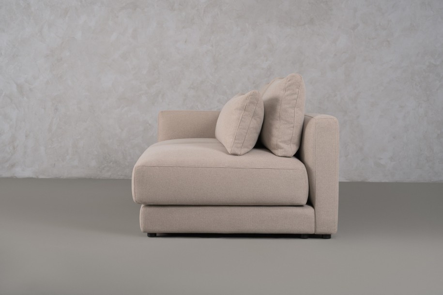 Narvik Mix 2-Seater Section Left Arm (Fabric D5354)