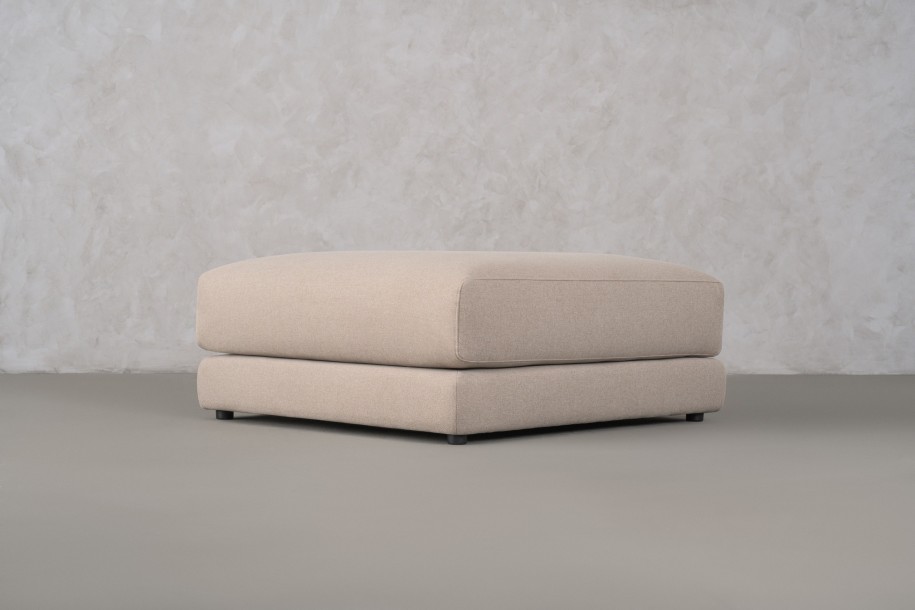 Narvik Mix Square Pouf (Fabric D5354)