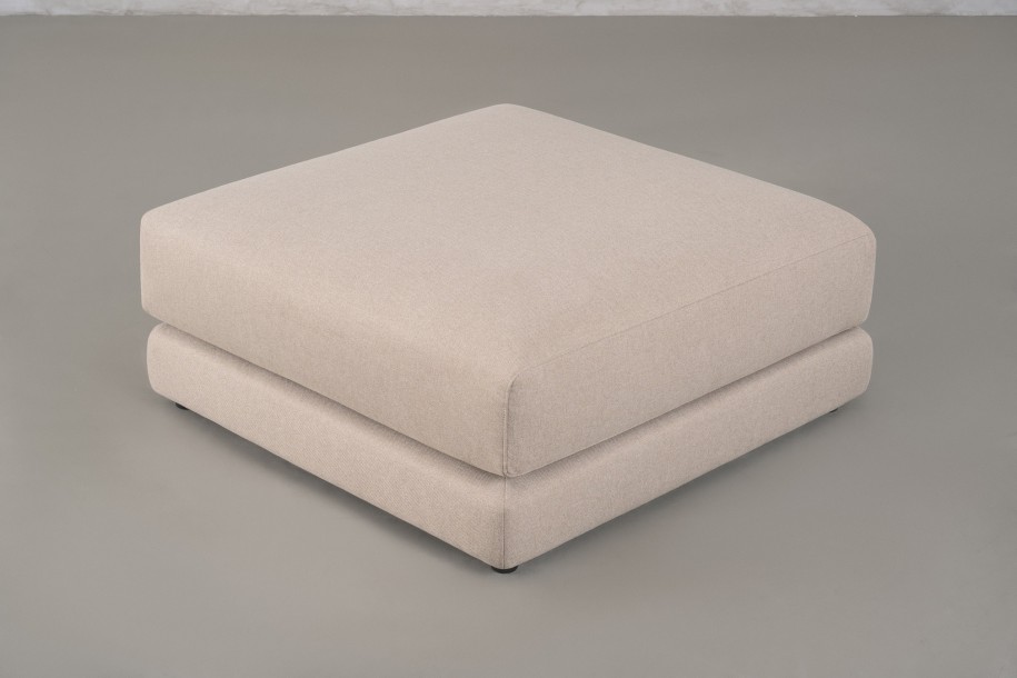Narvik Mix Square Pouf (Fabric D5354)