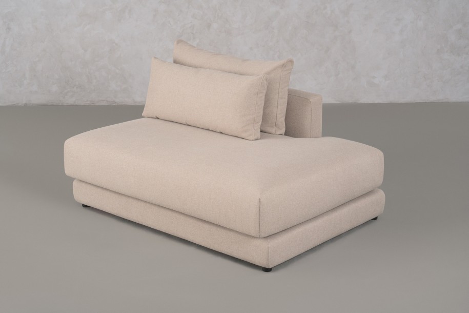 Narvik Mix Ottoman Section Sofa Right Arm (Fabric D5354)