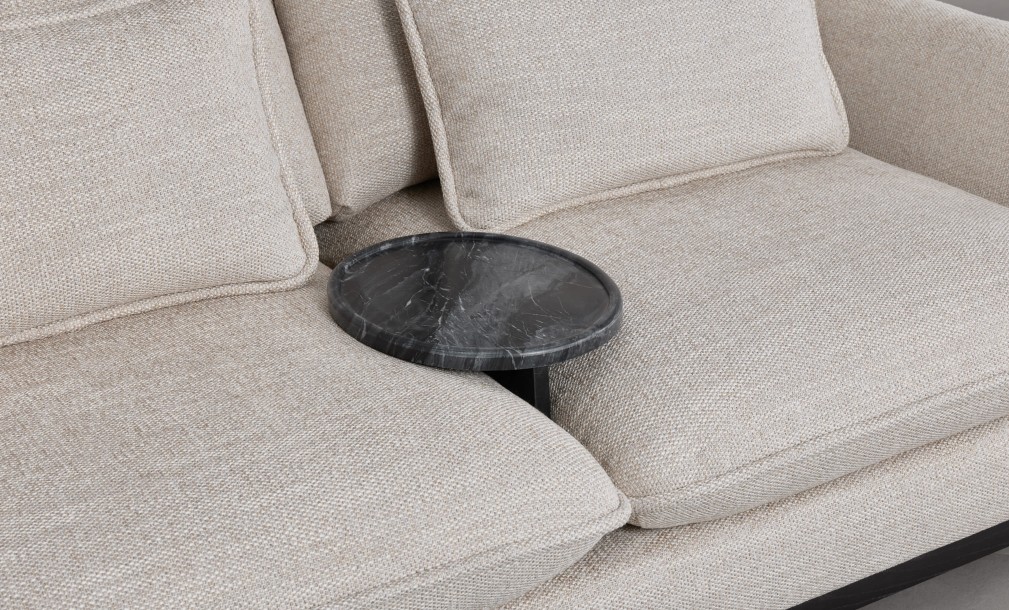 Cove Black Marble Tray Table