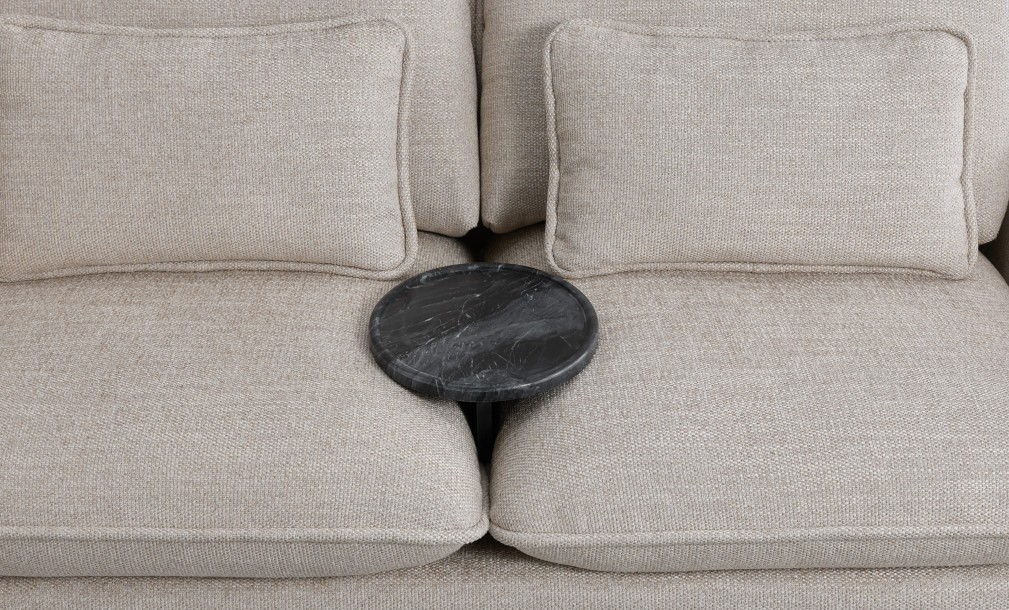 Cove Black Marble Tray Table