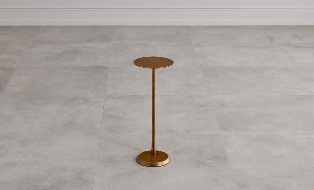 Blaze Side Table Champagne Finish
