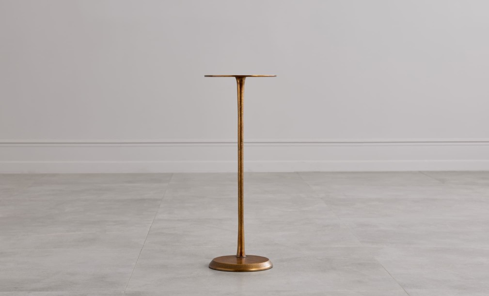 Blaze Side Table Champagne Finish