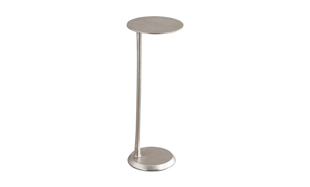 Blaze Side Table Nickel Finish