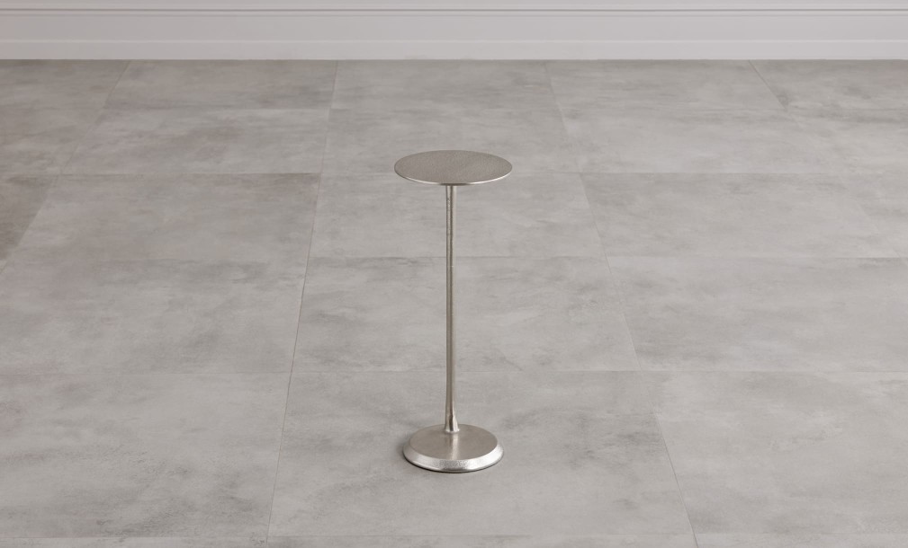 Blaze Side Table Nickel Finish