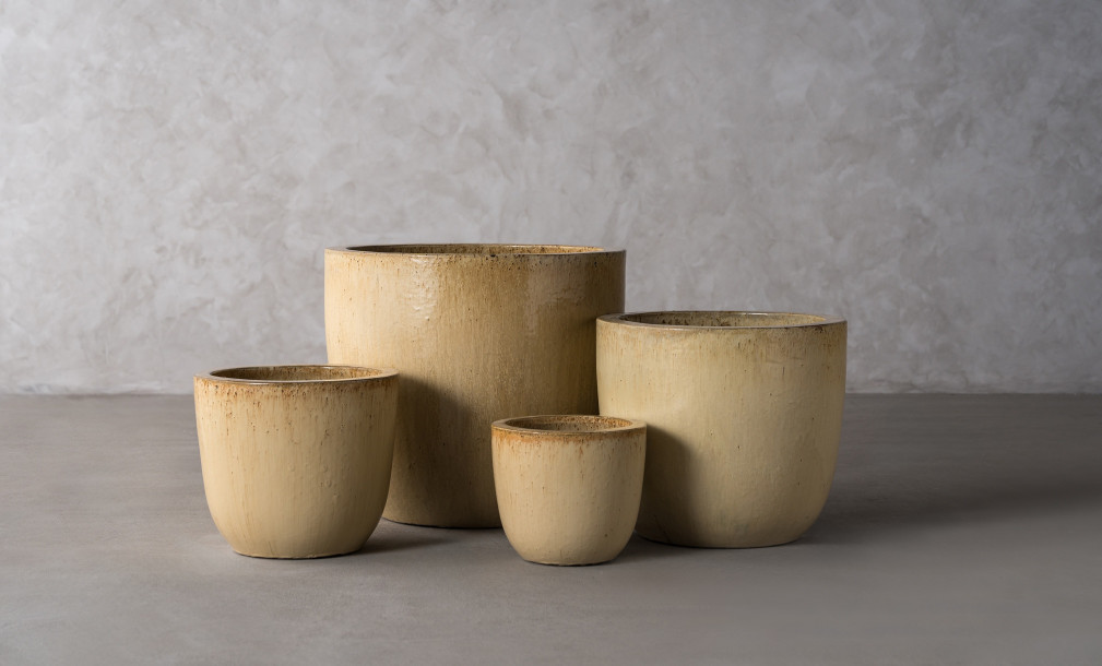 U-Shape Planters Sand Color Set of 4 