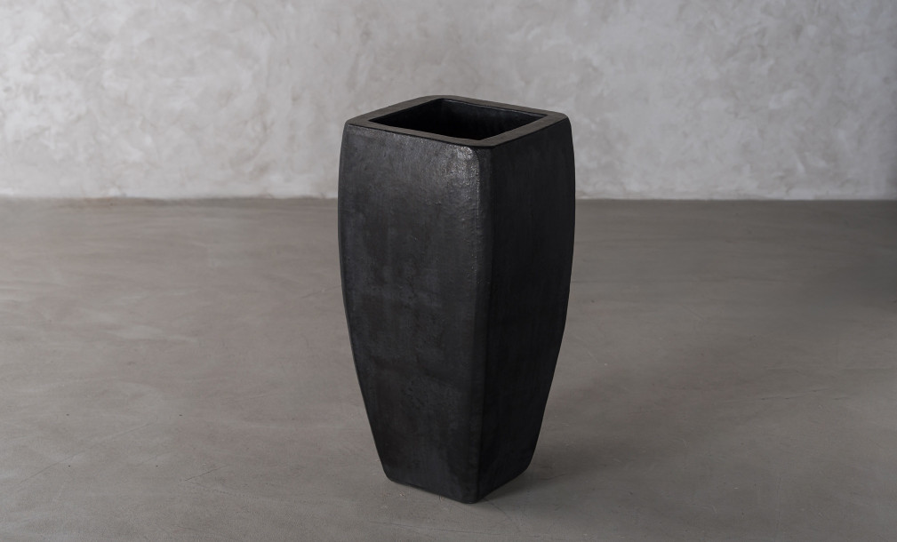 Tall Milan Planter Graphite Color