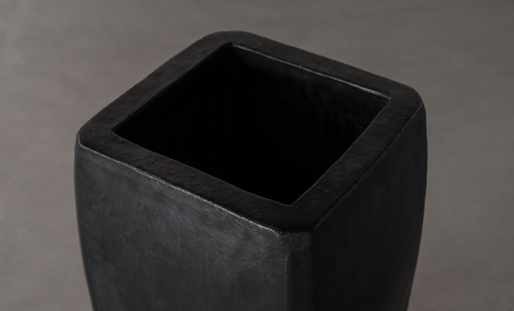 Tall Milan Planter Graphite Color