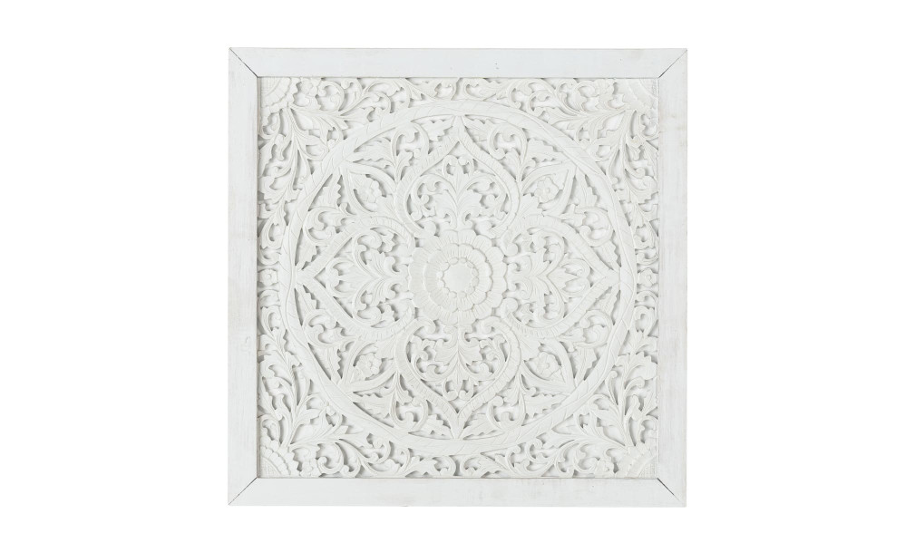 Ethnic engraved wood panel