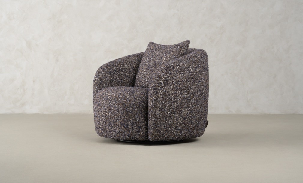 Sonora Swivel Armchair (fabric H24316-13A)