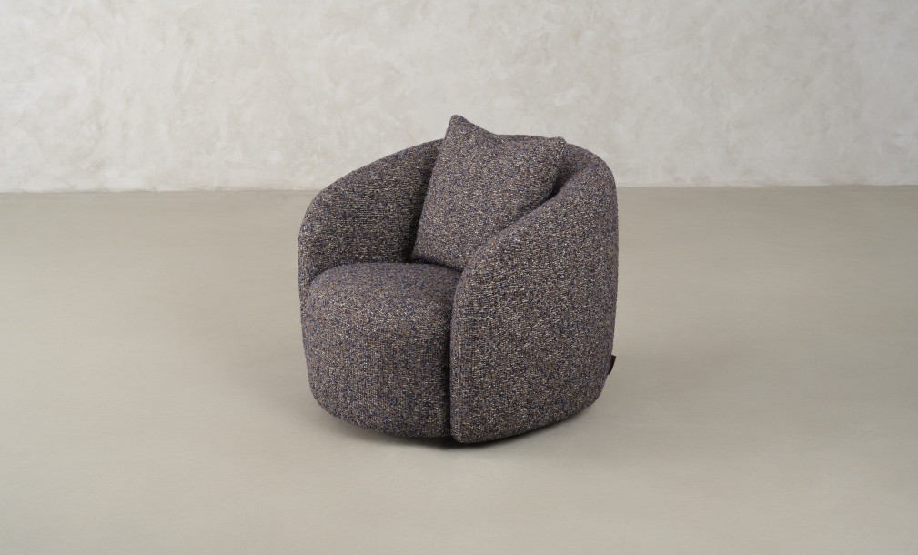 Sonora Swivel Armchair (fabric H24316-13A)