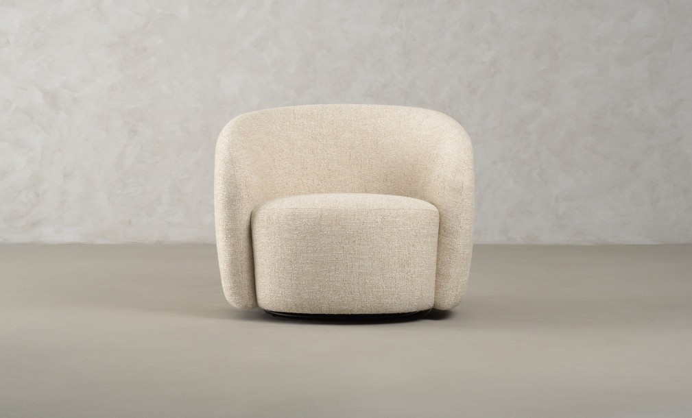 Sonora Swivel Armchair (fabric FLD130)