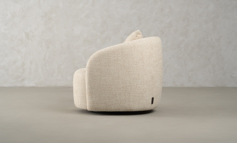 Sonora Swivel Armchair (fabric FLD130)
