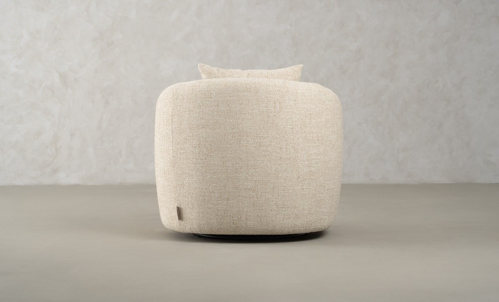Sonora Swivel Armchair (fabric FLD130)