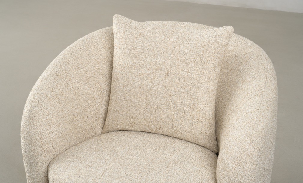 Sonora Swivel Armchair (fabric FLD130)