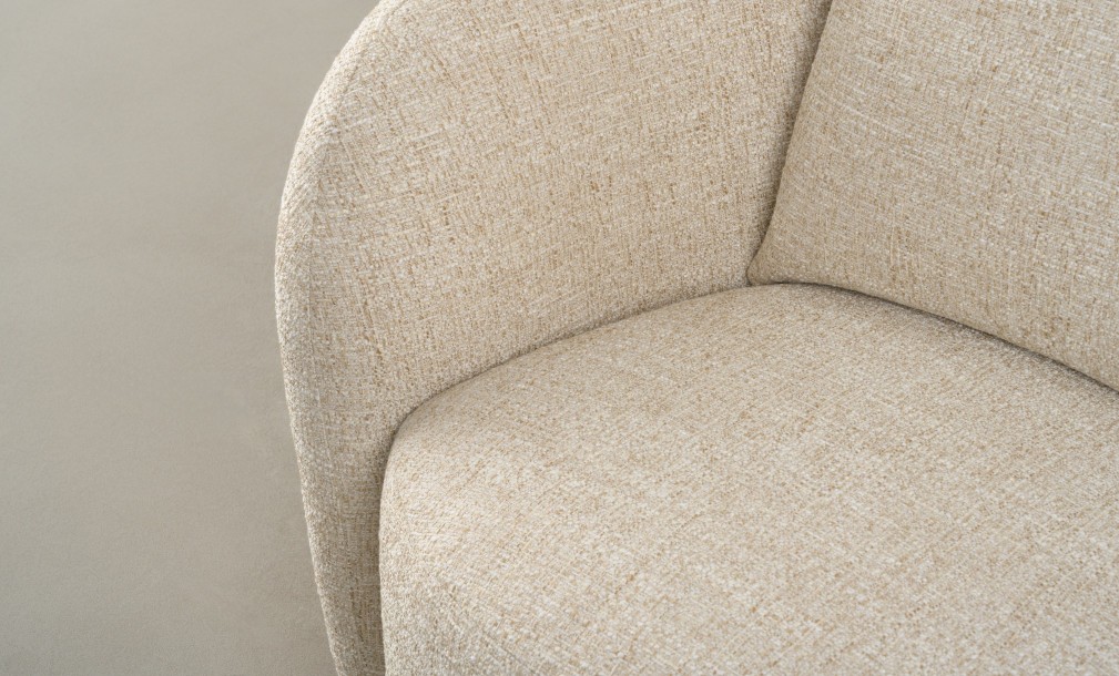 Sonora Swivel Armchair (fabric FLD130)