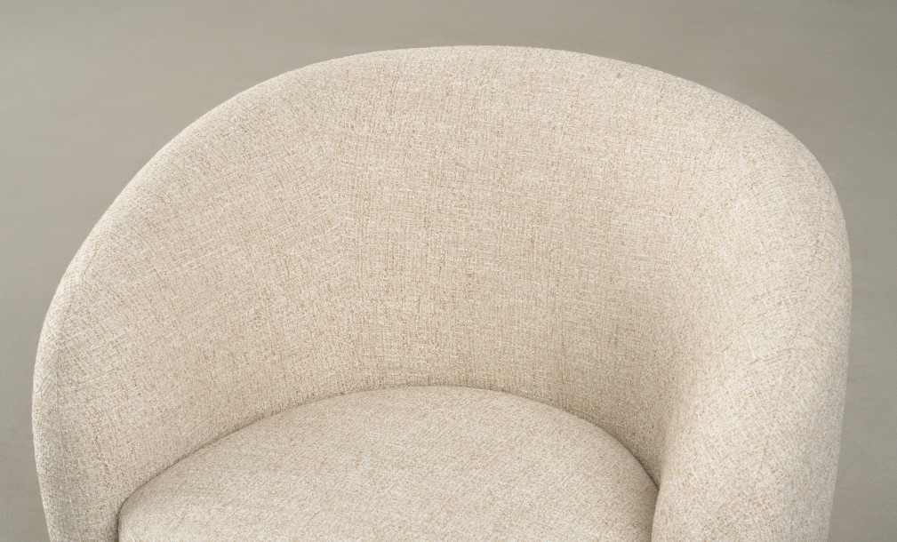 Sonora Swivel Armchair (fabric FLD130)