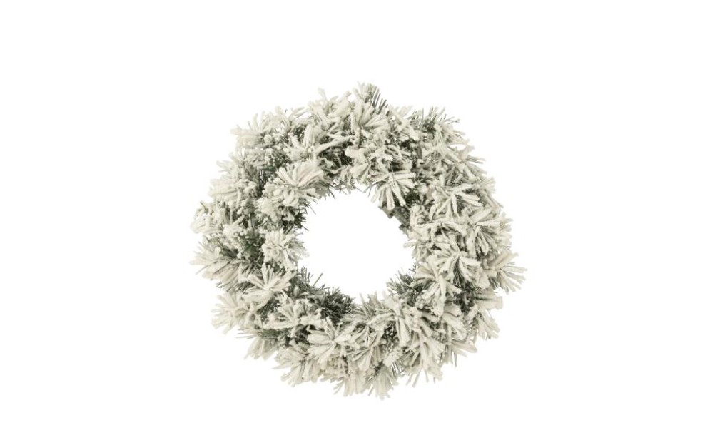 Christmas Wreath Snowy Green S