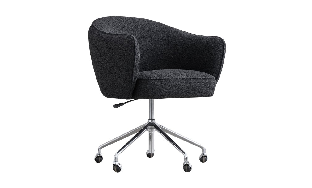 Gilmour Office Armchair (Black Boucle)