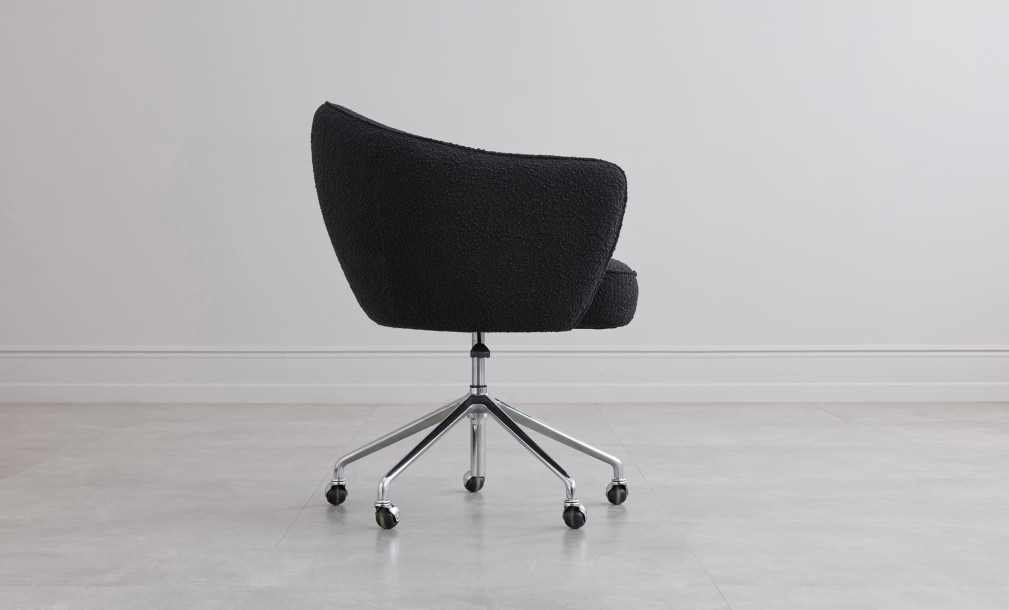 Gilmour Office Armchair (Black Boucle)