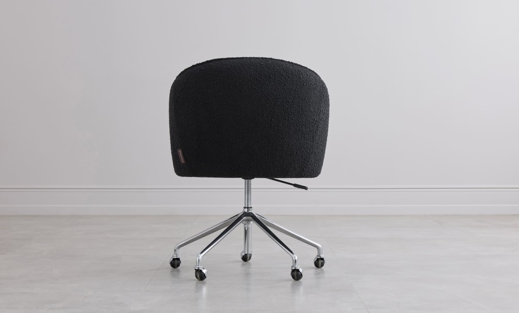 Gilmour Office Armchair (Black Boucle)