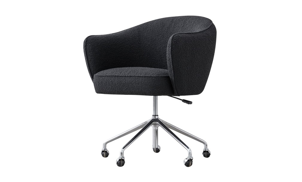 Gilmour Office Armchair (Black Boucle)