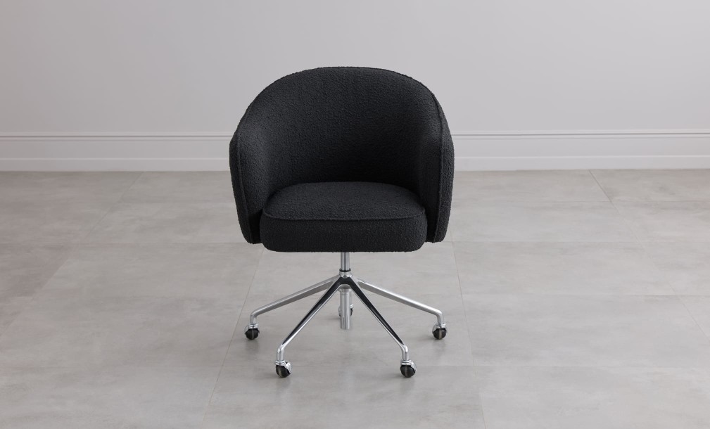 Gilmour Office Armchair (Black Boucle)
