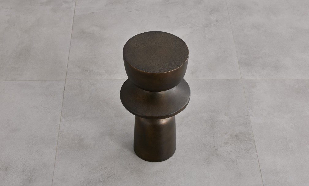 Ion Side Table Bronze Finish