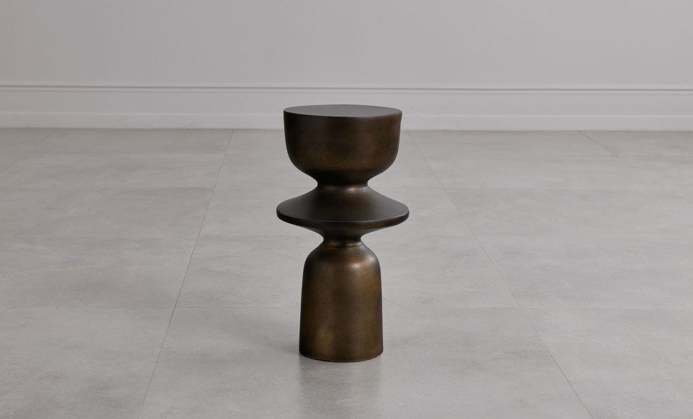Ion Side Table Bronze Finish