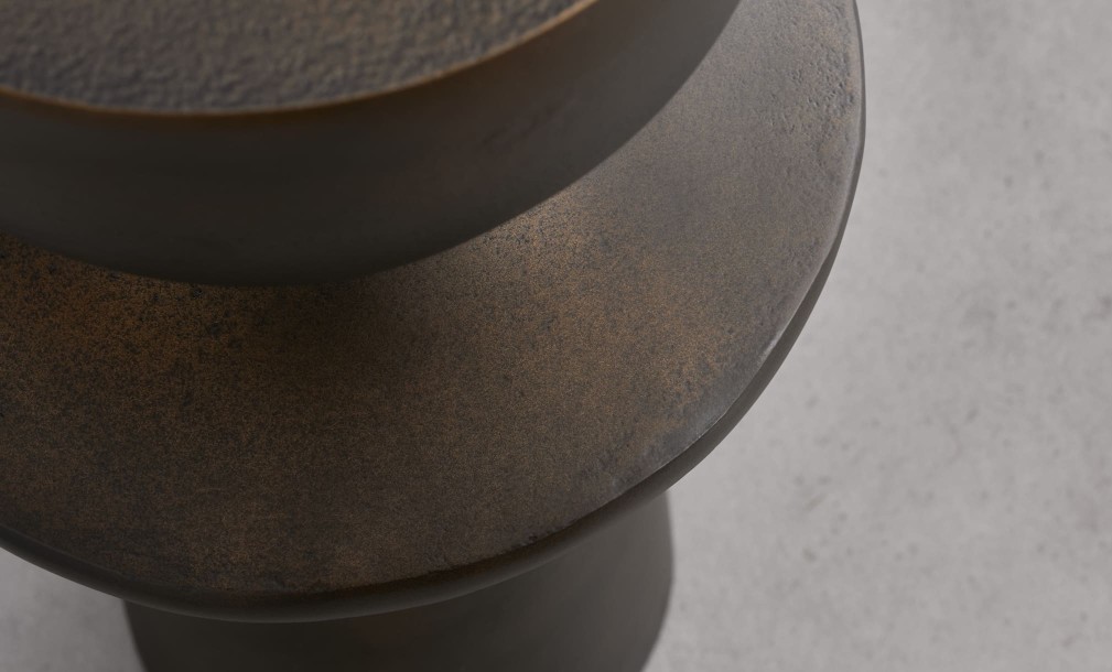 Ion Side Table Bronze Finish