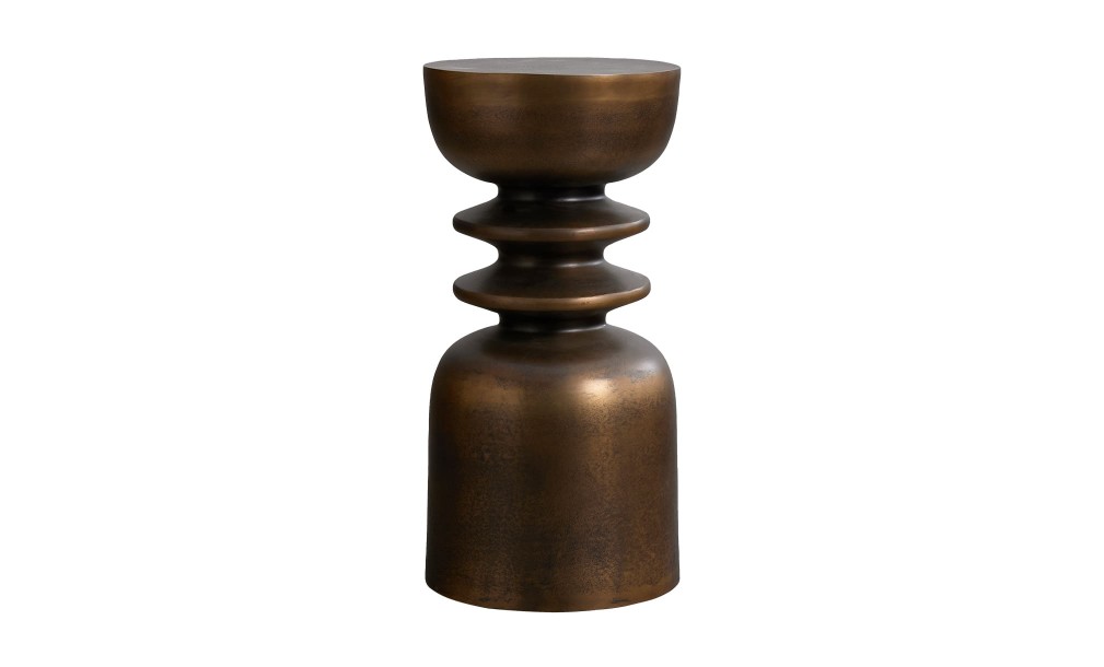 Coil Side Table Bronze Finish